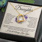 To My Daughter "I Will Always Love You" Heart  Necklace