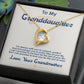 To My Granddaughter "I Love You For The Rest Of My Life" Heart Necklace