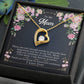 To My Mom "Thank You For Being My Friend" Heart Necklace
