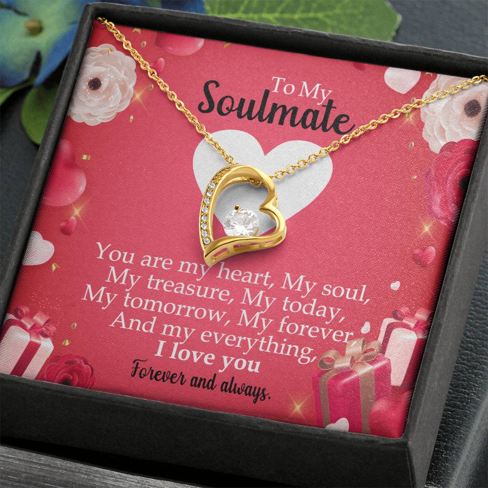 To My Soulmate "You Are My Heart" Necklace