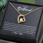 To My Girlfriend "You Complete Me" Heart Necklace