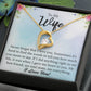 To My Wife "My Best Friend" Heart Necklace