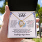 To My Wife "I Will Love You Forever" Heart Necklace