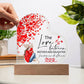 Gift For Mother & Daughter - Knowing No Distance Acrylic Heart Plaque