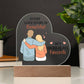 Gift For Wife or Girlfriend - Favorite Love Story Printed Heart Acrylic Plaque