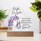 Gift For Mother or Daughter "Never Truly Apart" Heart Acrylic Plaque
