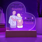 Gift For Wife or Girlfriend - Favorite Love Story Printed Heart Acrylic Plaque
