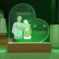 Gift For Wife or Girlfriend - Favorite Love Story Printed Heart Acrylic Plaque